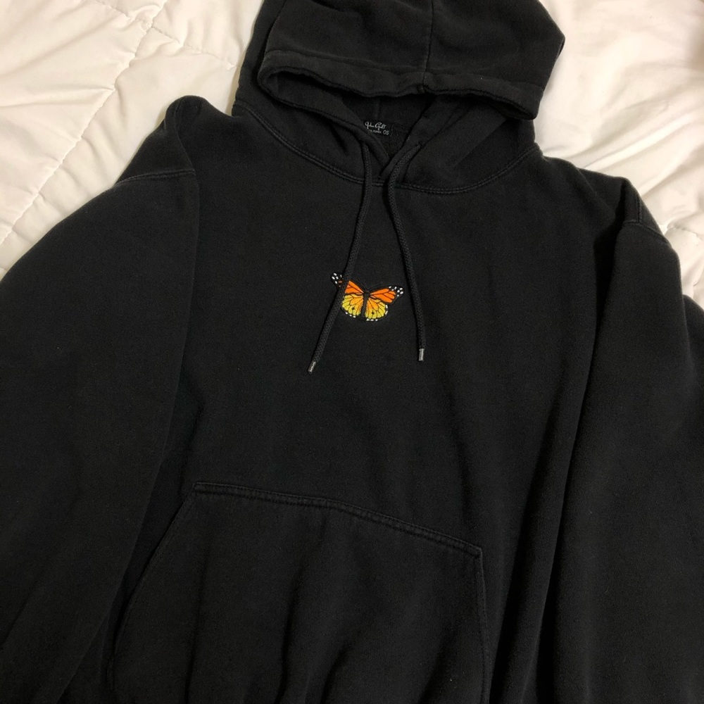 brandy melville christy butterfly hoodie